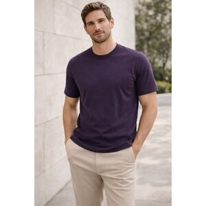 Robert Barakett Pima Cotton Imperial Purple XL Men's Minimalist Capsule Wardrobe